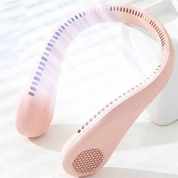 Bladeless USB Rechargeable Neck Cooling Wearable Fan