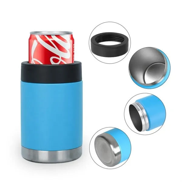 12oz. Double Wall Stainless Steel Can Bottle Cooler