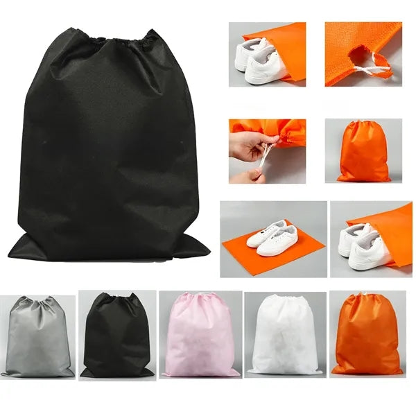 15.8" x 19.7" Non-Woven Drawstring Bag Travel Storage