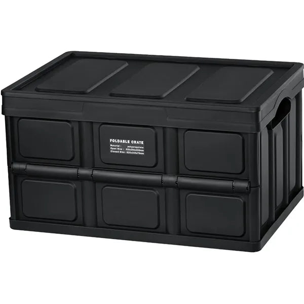 Foldable Plastic Storage Box, Car Trunk & Outdoor Organizer