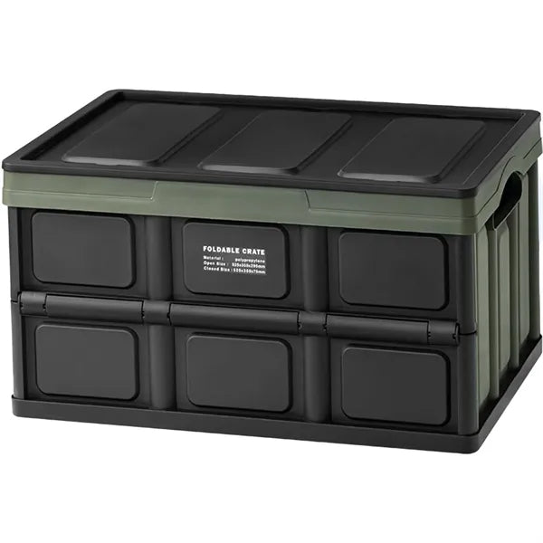 Foldable Plastic Storage Box, Car Trunk & Outdoor Organizer