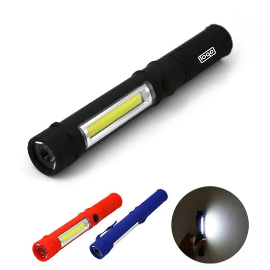 Magnetic COB Work Light Pen-Style LED Flashlight