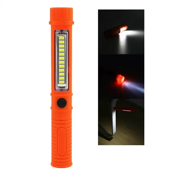 Magnetic COB Work Light Pen-Style LED Flashlight