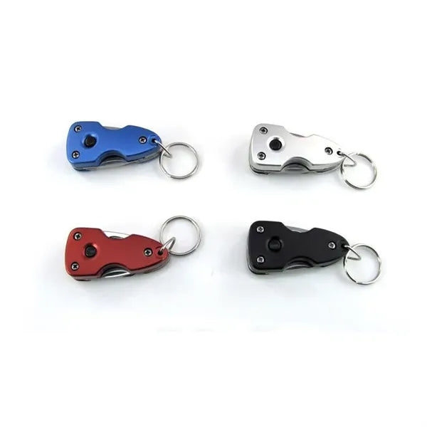 5 In 1 EDC Multitool Keychain with LED Knife Screwdriver