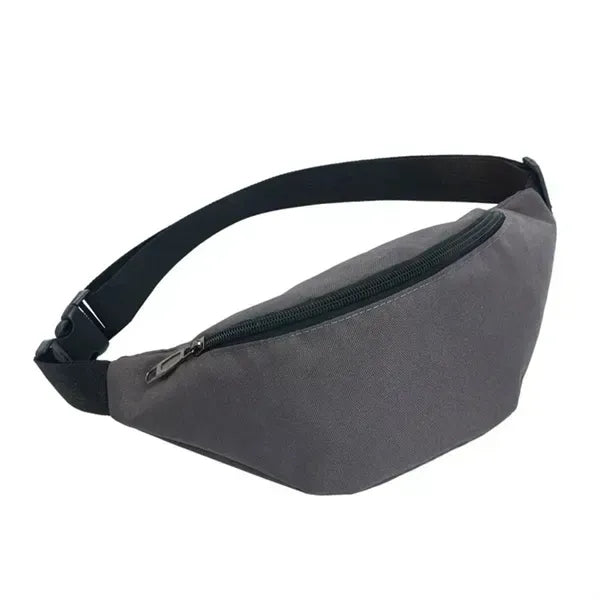 Solid Color Sports Waist Bag for Outdoor Travel Fitness