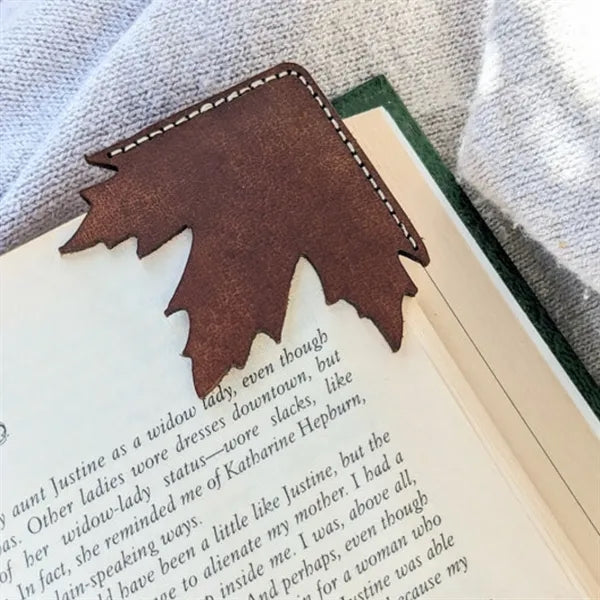Retro Creative Maple Shape Page Holder For Home Study