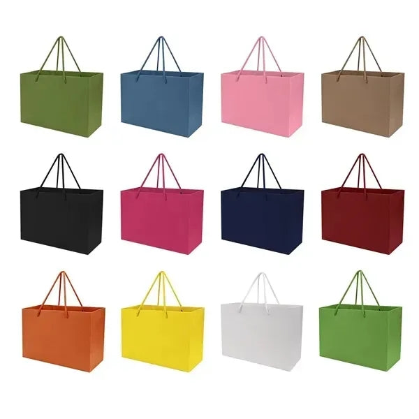 Kraft Paper Euro Shopping Tote Bag With Rope Handle