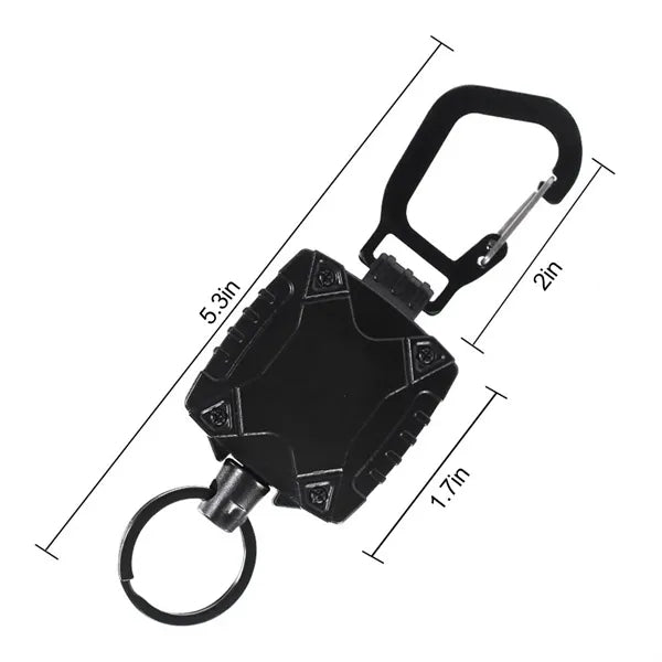Retractable Wire Cord Keychain