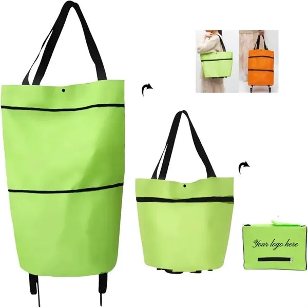 Portable Rolling Tote Shoppings Bags with Wheels