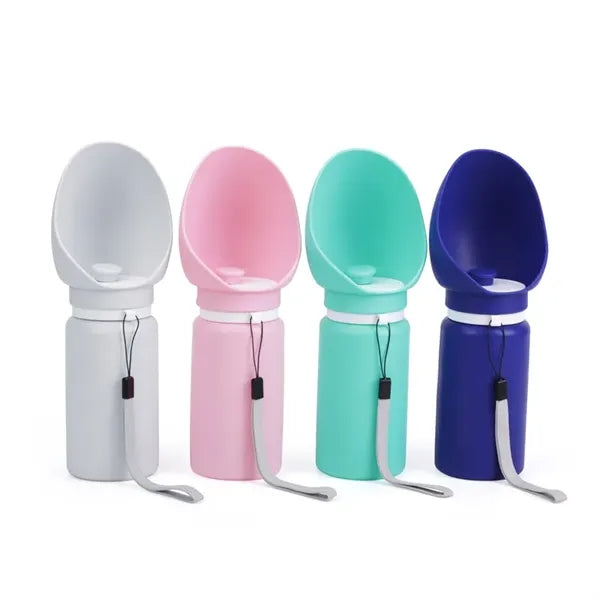 Collapsible pet water bottle