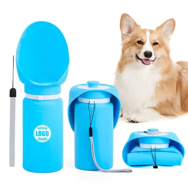 Collapsible pet water bottle