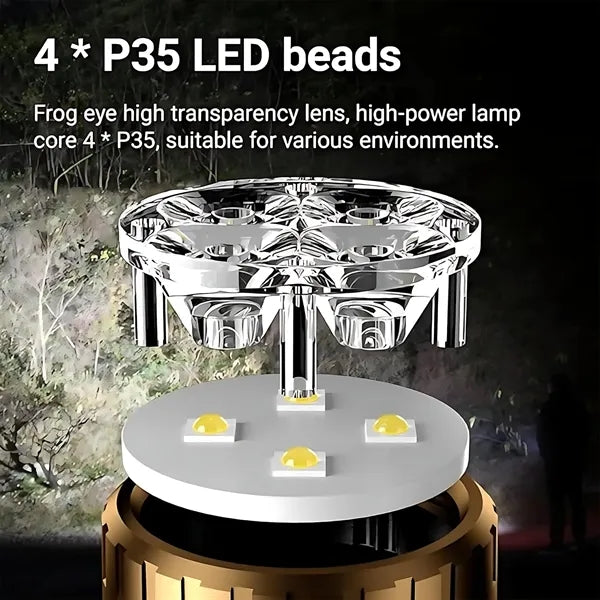 Outdoor Rechargeable Flashlight - Long-Range & Waterproof