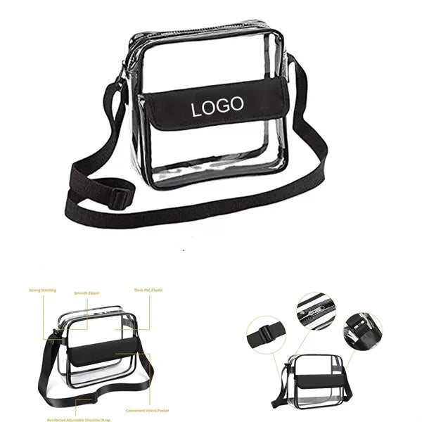 PVC Clear Crossbody Purse Bag