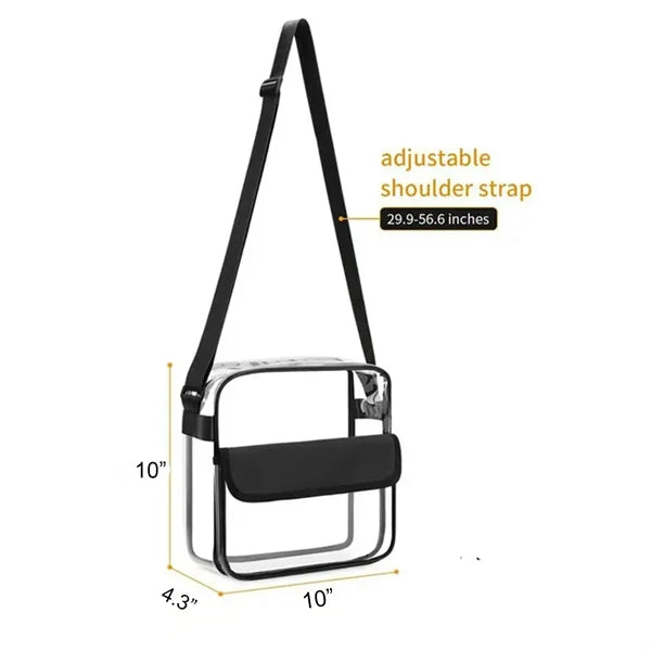 PVC Clear Crossbody Purse Bag