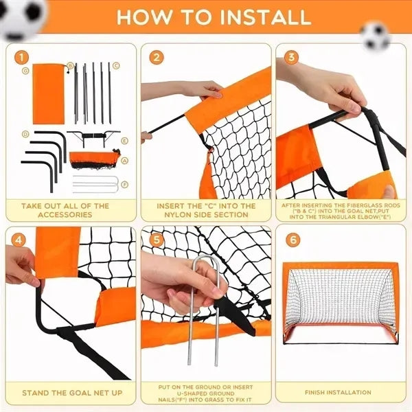 Pop Up Soccer Goal Net For Backyard