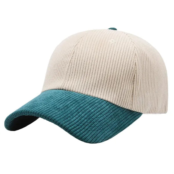 Corduroy Color Block Baseball Cap