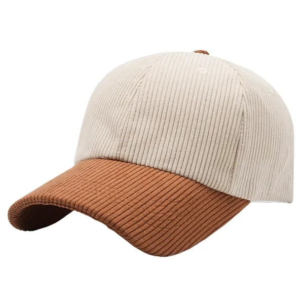 Corduroy Color Block Baseball Cap