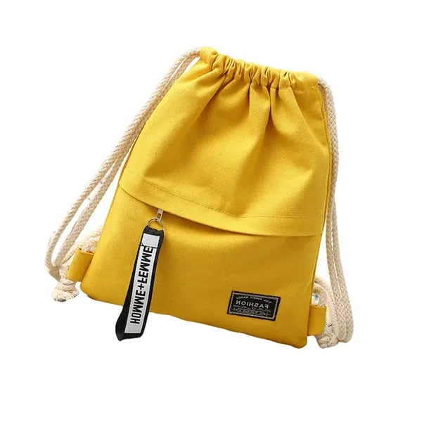 Canvas Drawstring Backpack