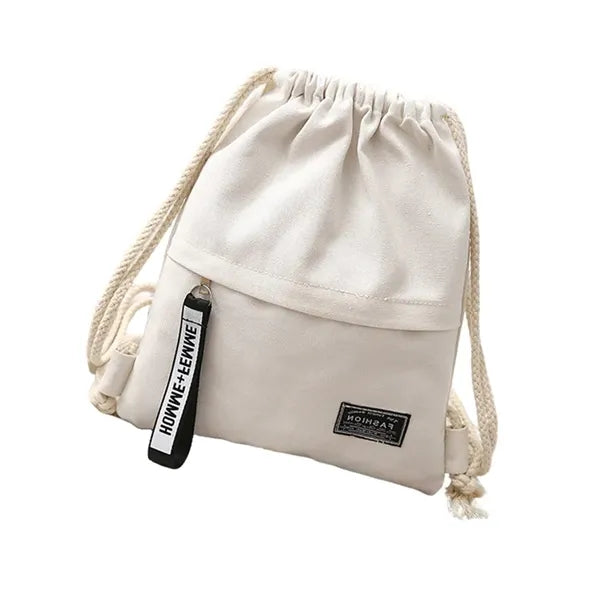 Canvas Drawstring Backpack