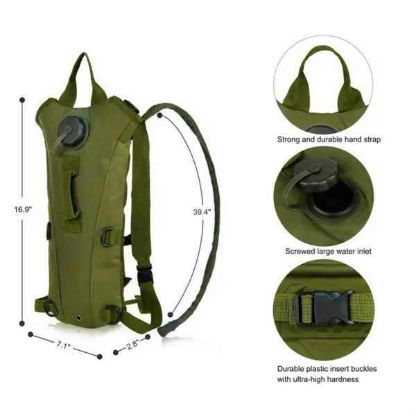 Outdoor Hydration Running Backpack with 3L Water Bladder