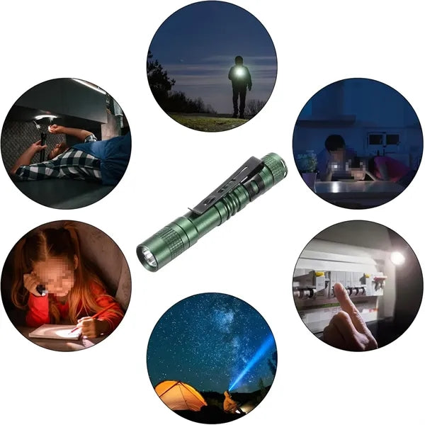 Mini AA Flashlight Keychain Pen Light