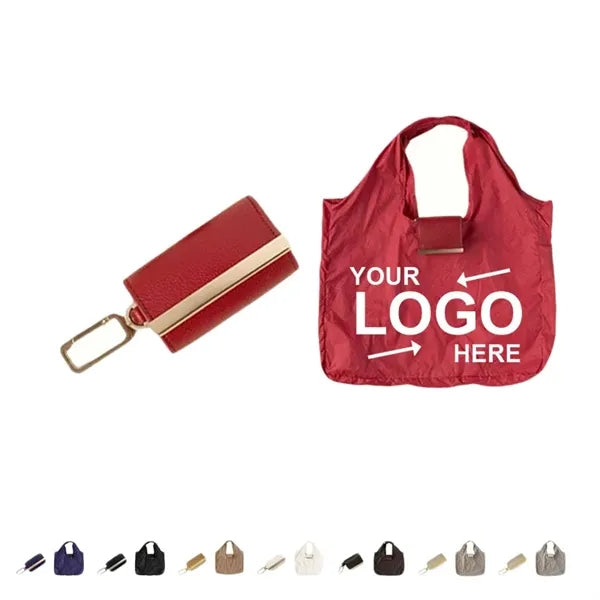 Keychain Folding Grocery Tote Bag