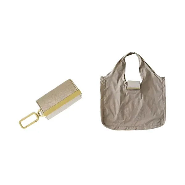 Keychain Folding Grocery Tote Bag