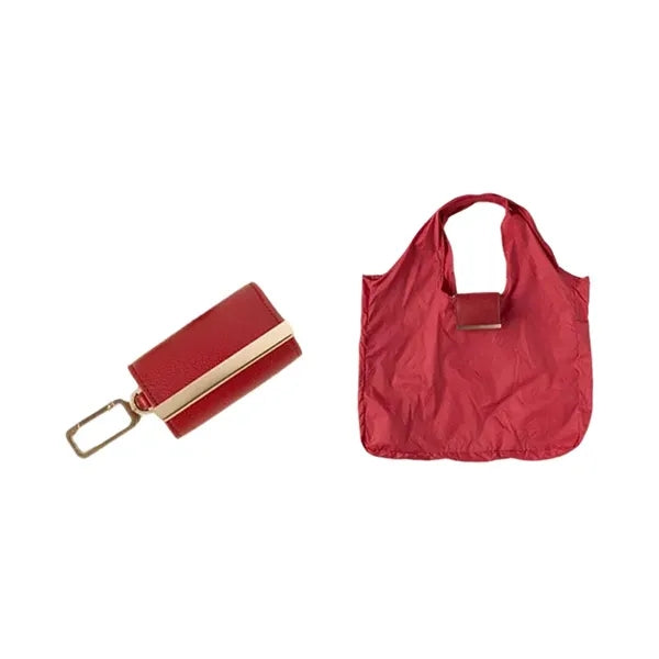 Keychain Folding Grocery Tote Bag