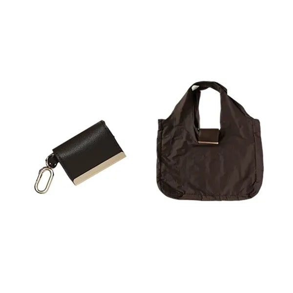 Keychain Folding Grocery Tote Bag