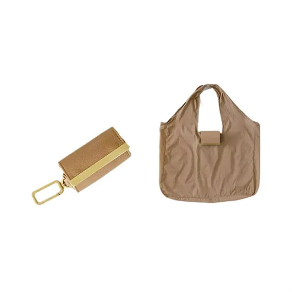 Keychain Folding Grocery Tote Bag