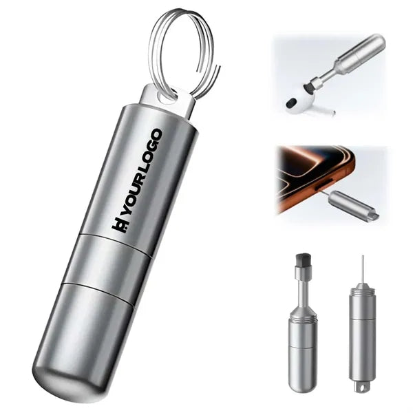 2-in-1 SIM card removal tool with cleaning brush for phones