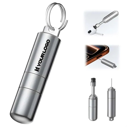 2-in-1 SIM card removal tool with cleaning brush for phones