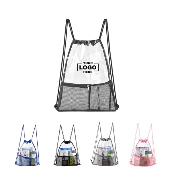 Clear Stadium Drawstring Backpack