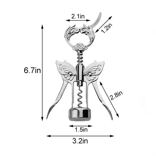 Butterfly Wing Corkscrew Wine Opener
