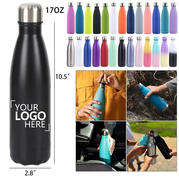 17oz Stainless Steel Insulated Water Bottle