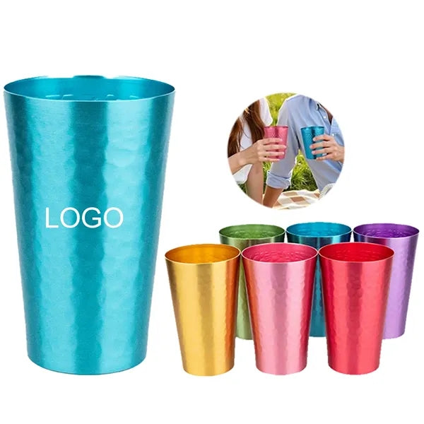 16oz Hammered Aluminum Beer Tumbler