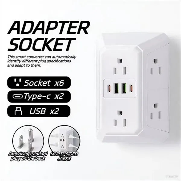Extender Multi Plug Wall Outlets
