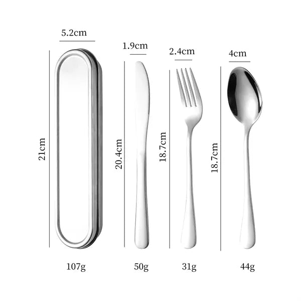 Stainless Steel Utensil with Case