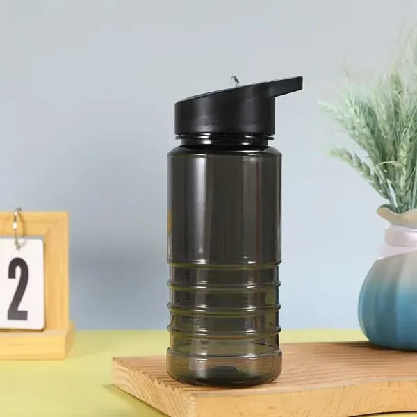Banded Line Up Bottle with Flip Straw Lid - 20oz