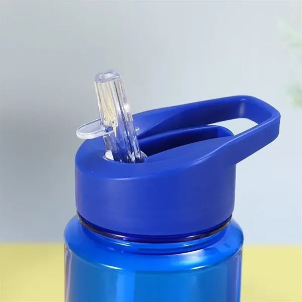 Banded Line Up Bottle with Flip Straw Lid - 20oz