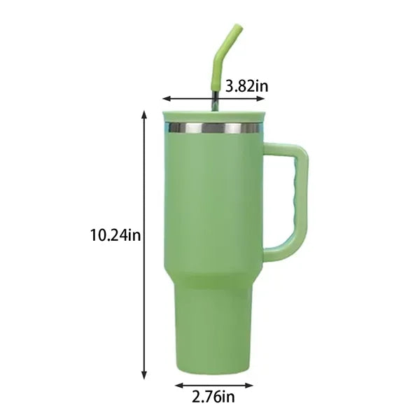 40oz stainless steel insulated travel tumbler with handle