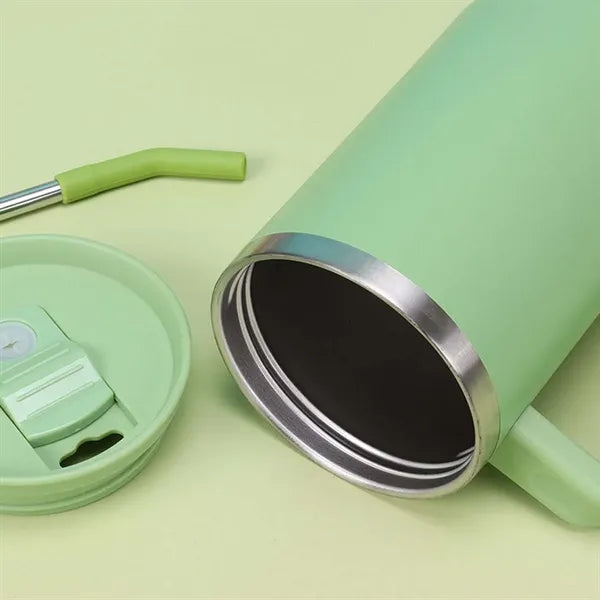 40oz stainless steel insulated travel tumbler with handle