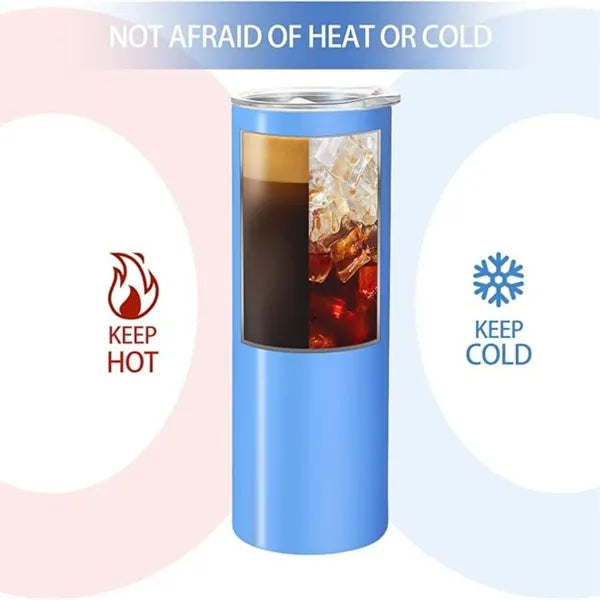 20oz Stainless Steel Insulated Tumbler with Lid and Straw