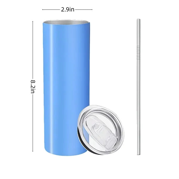 20oz Stainless Steel Insulated Tumbler with Lid and Straw