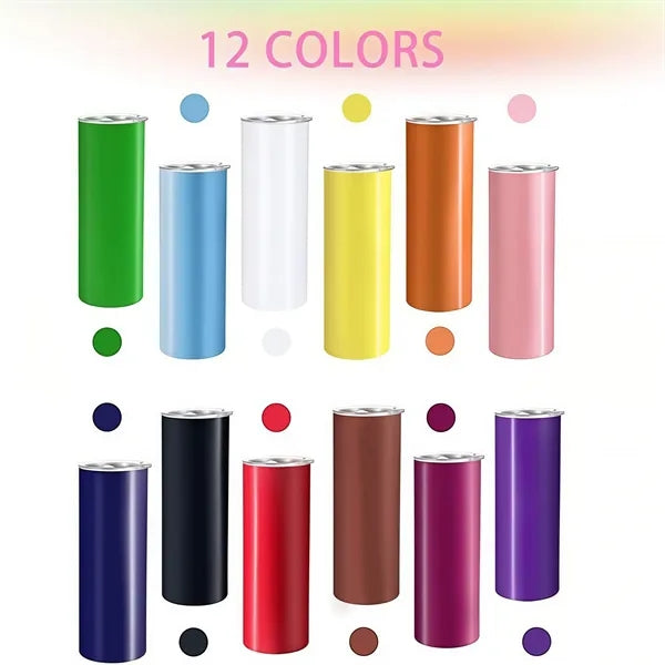 20oz Stainless Steel Insulated Tumbler with Lid and Straw