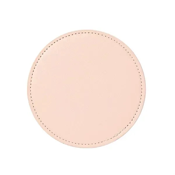 Leather 4 Round Coaster Set