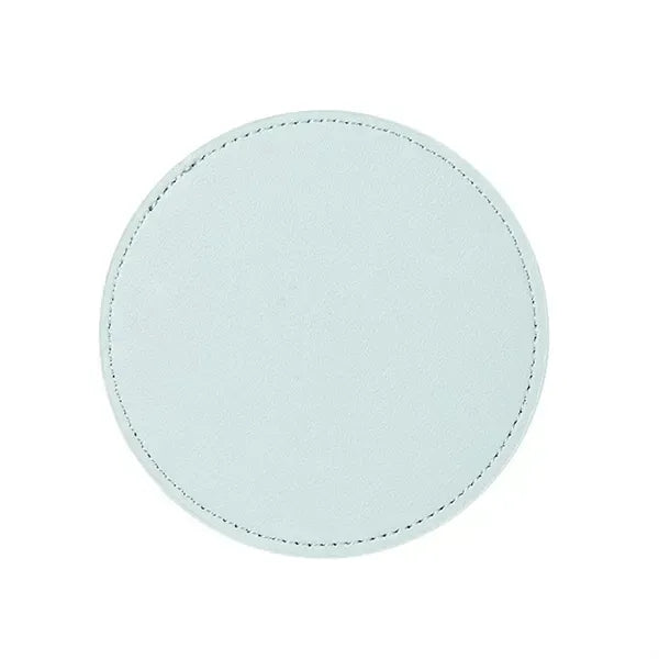 Leather 4 Round Coaster Set