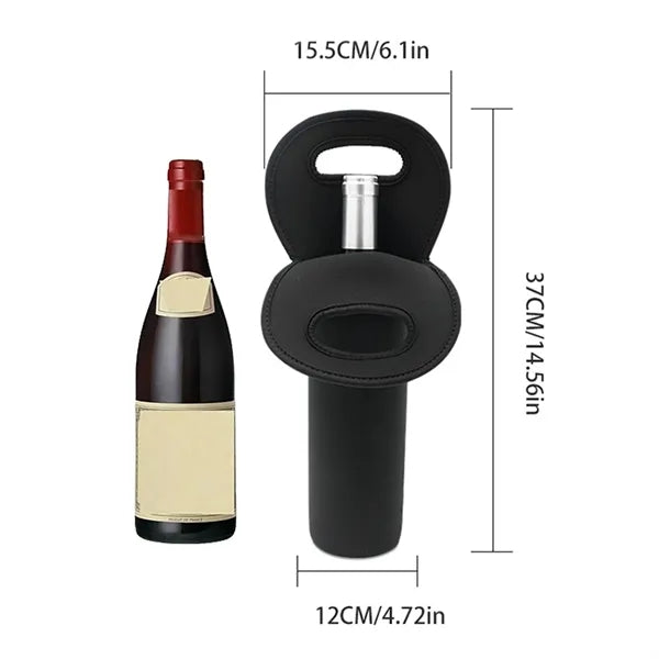 Neoprene Wine Bottle Carrier Tote With Handle