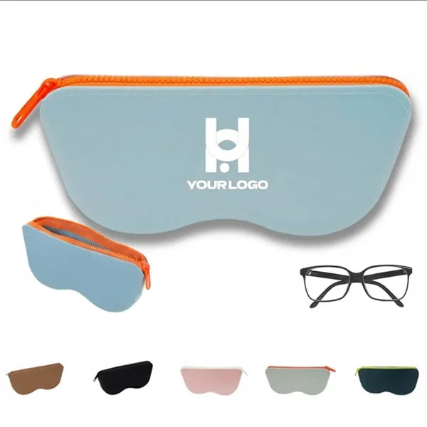 Silicone eyeglasses pouch case waterproof for beach travel