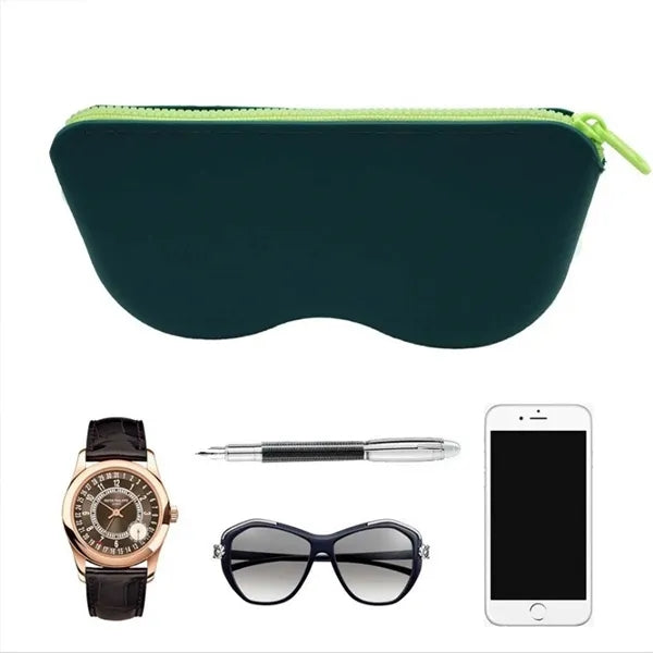 Silicone eyeglasses pouch case waterproof for beach travel